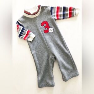 Vintage Healthtex Gray Romper Boys’ Size 9 Months